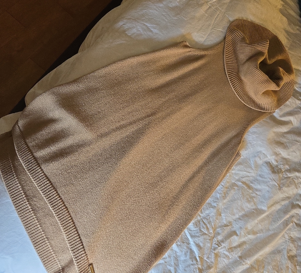 Michael Kors Tan Cowl Neck Sweater